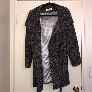 Calvin Klein tweed wool coat size 12